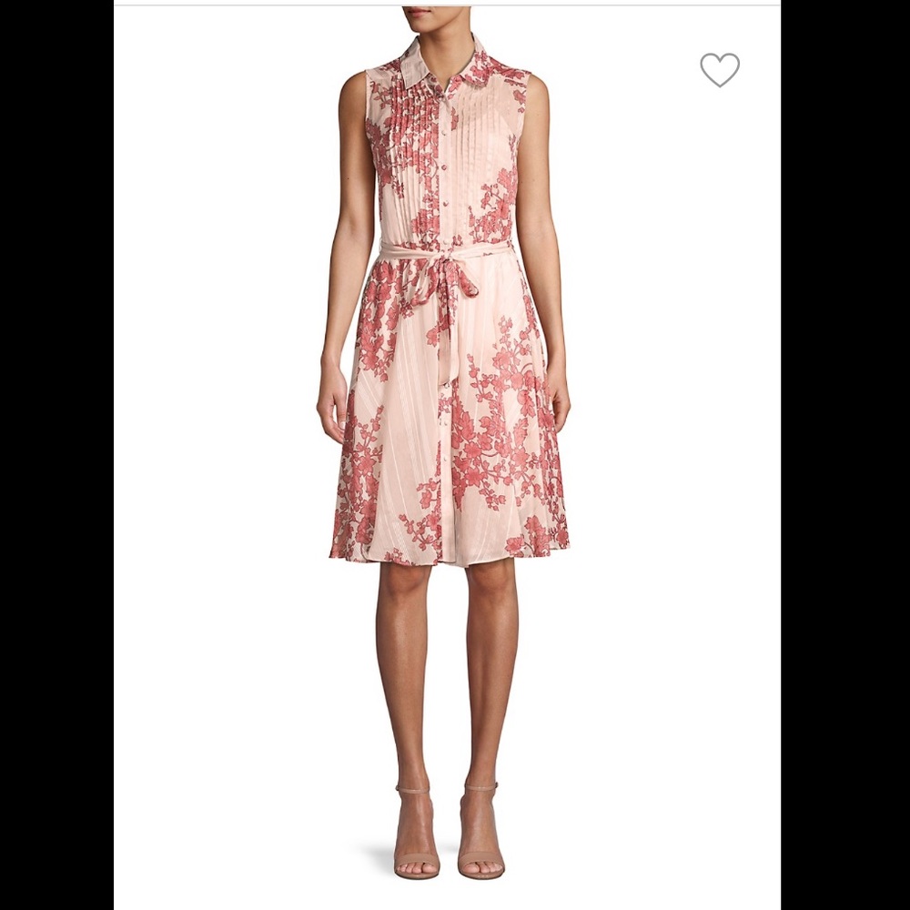 NWT Nanette Lepore Floral pintucked shirtdress